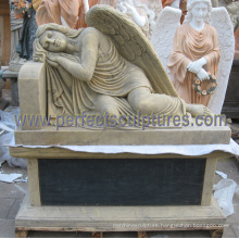Marble Granite Angel Statue for Cemetery Tombstone Monument Headstone (SY-C1192)